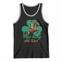 How Lucky Are We Tank Top Cowboy Western Irish St Patrick's Day