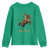 How Lucky Are We Youth Sweatshirt Cowboy Western Irish St Patrick's Day