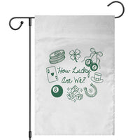 How Lucky Are We Garden Flag Irish Shamrock Horseshoe St Patricks Day