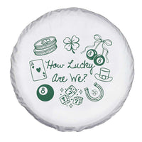 How Lucky Are We Spare Tire Cover Irish Shamrock Horseshoe St Patricks Day