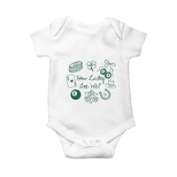 How Lucky Are We Baby Onesie Irish Shamrock Horseshoe St Patricks Day