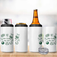 How Lucky Are We 4 in 1 Can Cooler Tumbler Irish Shamrock Horseshoe St Patricks Day