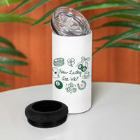 How Lucky Are We 4 in 1 Can Cooler Tumbler Irish Shamrock Horseshoe St Patricks Day