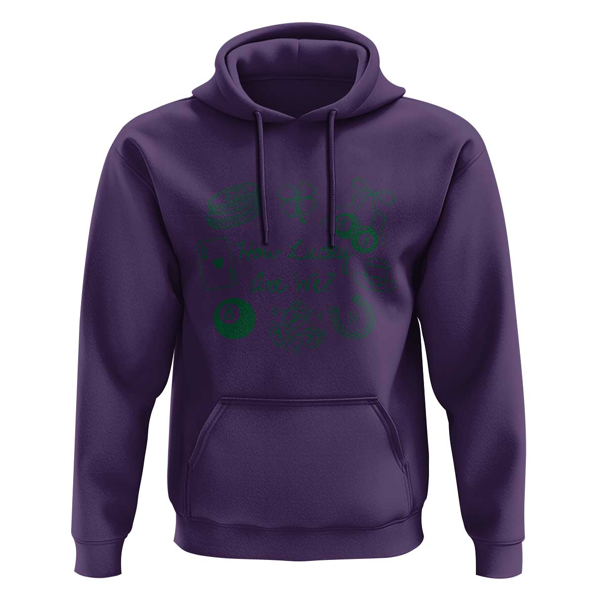 How Lucky Are We Hoodie Irish Shamrock Horseshoe St Patricks Day