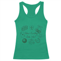 How Lucky Are We Racerback Tank Top Irish Shamrock Horseshoe St Patricks Day