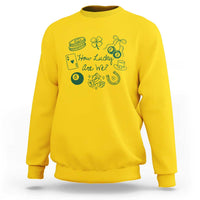How Lucky Are We Sweatshirt Irish Shamrock Horseshoe St Patricks Day