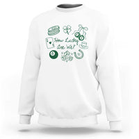 How Lucky Are We Sweatshirt Irish Shamrock Horseshoe St Patricks Day
