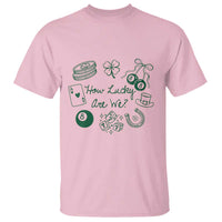 How Lucky Are We T Shirt Irish Shamrock Horseshoe St Patricks Day