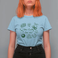 How Lucky Are We T Shirt For Women Irish Shamrock Horseshoe St Patricks Day