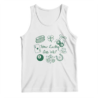 How Lucky Are We Tank Top Irish Shamrock Horseshoe St Patricks Day