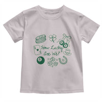 How Lucky Are We Toddler T Shirt Irish Shamrock Horseshoe St Patricks Day