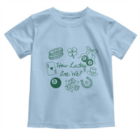 How Lucky Are We Toddler T Shirt Irish Shamrock Horseshoe St Patricks Day
