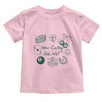 How Lucky Are We Toddler T Shirt Irish Shamrock Horseshoe St Patricks Day