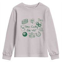 How Lucky Are We Youth Sweatshirt Irish Shamrock Horseshoe St Patricks Day
