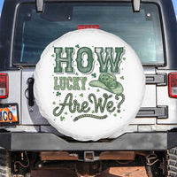 How Lucky Are We Spare Tire Cover Cowboy Western St Patrick's Day