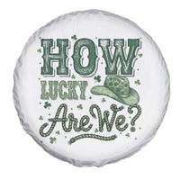 How Lucky Are We Spare Tire Cover Cowboy Western St Patrick's Day