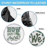 How Lucky Are We Spare Tire Cover Cowboy Western St Patrick's Day