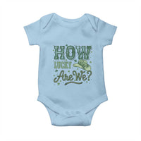 How Lucky Are We Baby Onesie Cowboy Western St Patrick's Day