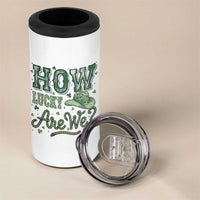 How Lucky Are We 4 in 1 Can Cooler Tumbler Cowboy Western St Patrick's Day