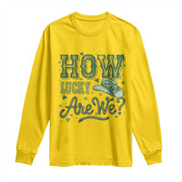 How Lucky Are We Long Sleeve Shirt Cowboy Western St Patrick's Day
