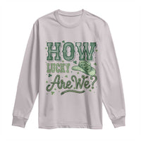 How Lucky Are We Long Sleeve Shirt Cowboy Western St Patrick's Day