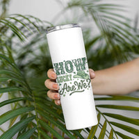 How Lucky Are We Skinny Tumbler Cowboy Western St Patrick's Day