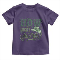 How Lucky Are We Toddler T Shirt Cowboy Western St Patrick's Day