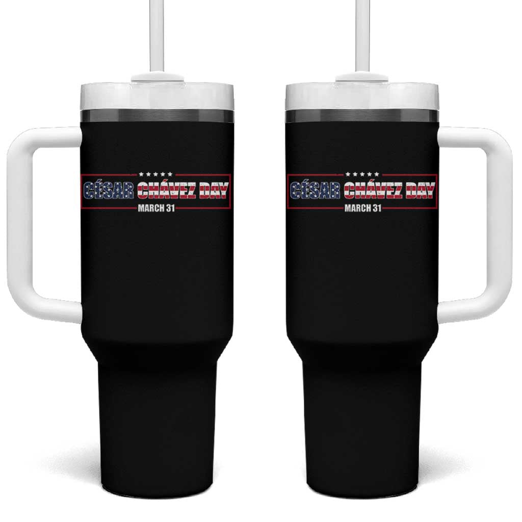 Cesar Chavez Tumbler With Handle Hispanic Heritage Month Mexican Immigrant
