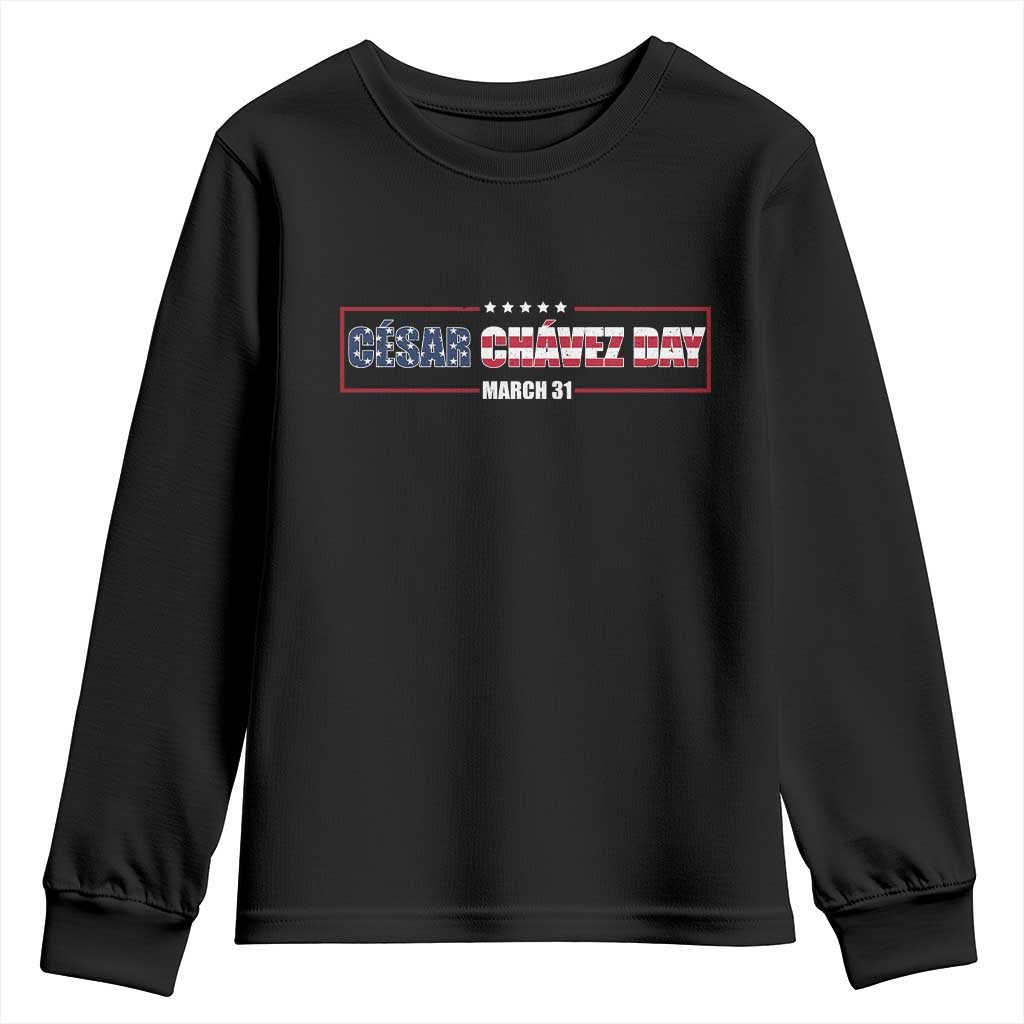 Cesar Chavez Youth Sweatshirt Hispanic Heritage Month Mexican Immigrant