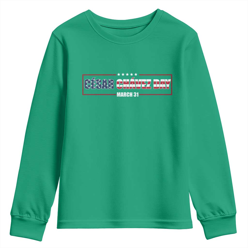 Cesar Chavez Youth Sweatshirt Hispanic Heritage Month Mexican Immigrant