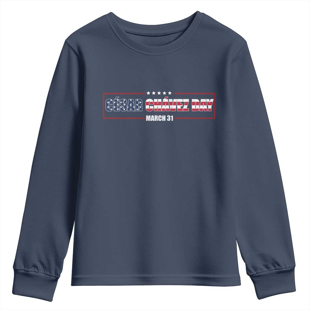 Cesar Chavez Youth Sweatshirt Hispanic Heritage Month Mexican Immigrant
