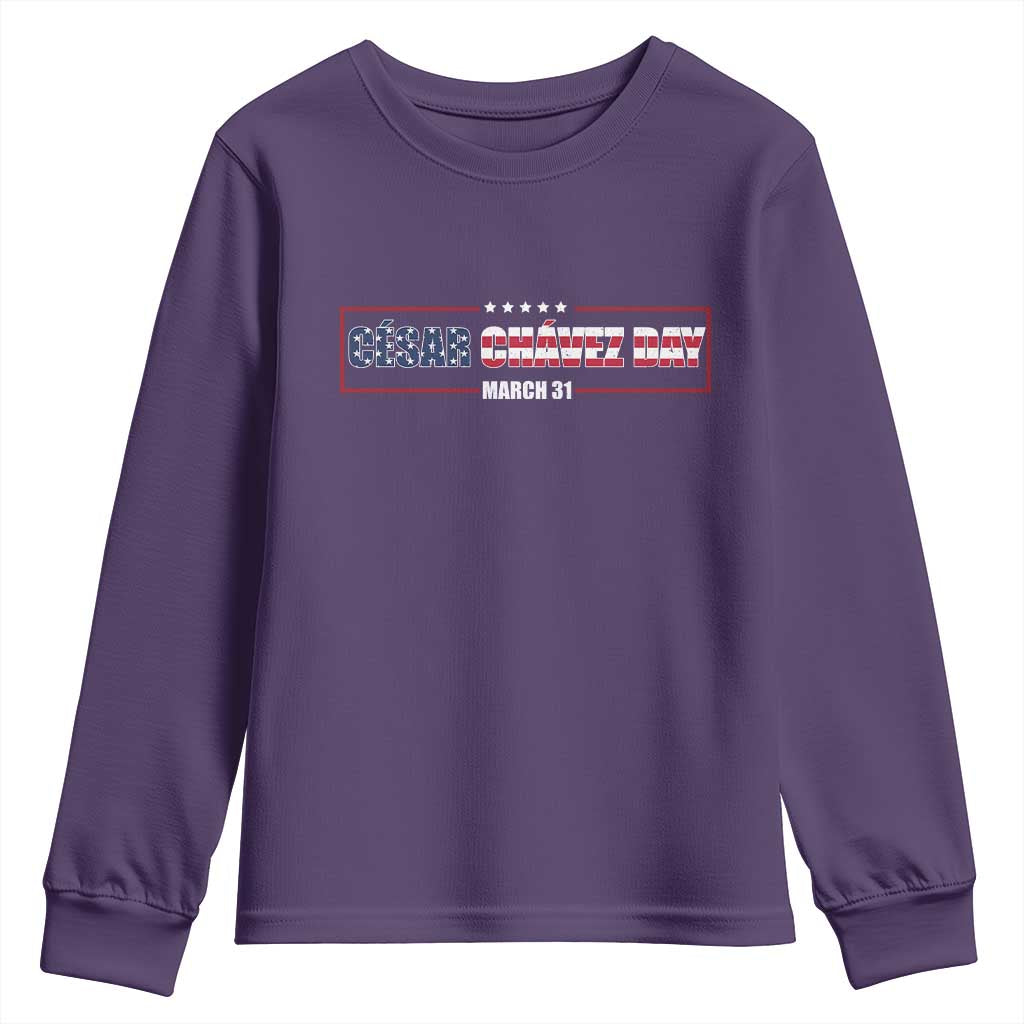 Cesar Chavez Youth Sweatshirt Hispanic Heritage Month Mexican Immigrant