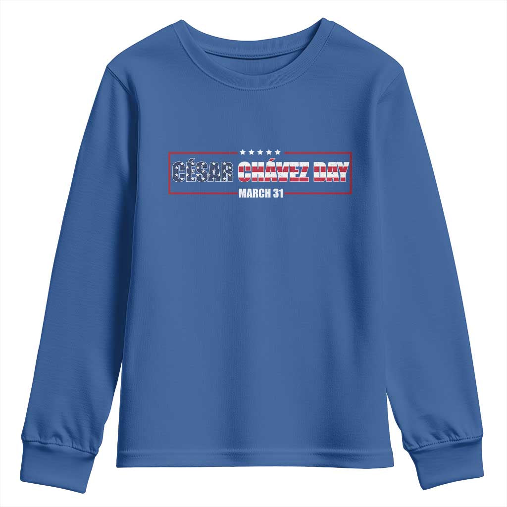 Cesar Chavez Youth Sweatshirt Hispanic Heritage Month Mexican Immigrant
