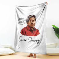 Cesar Chavez Quote Throw Blanket 31 March Celebration Day