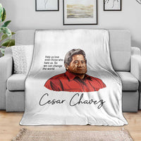 Cesar Chavez Quote Throw Blanket 31 March Celebration Day