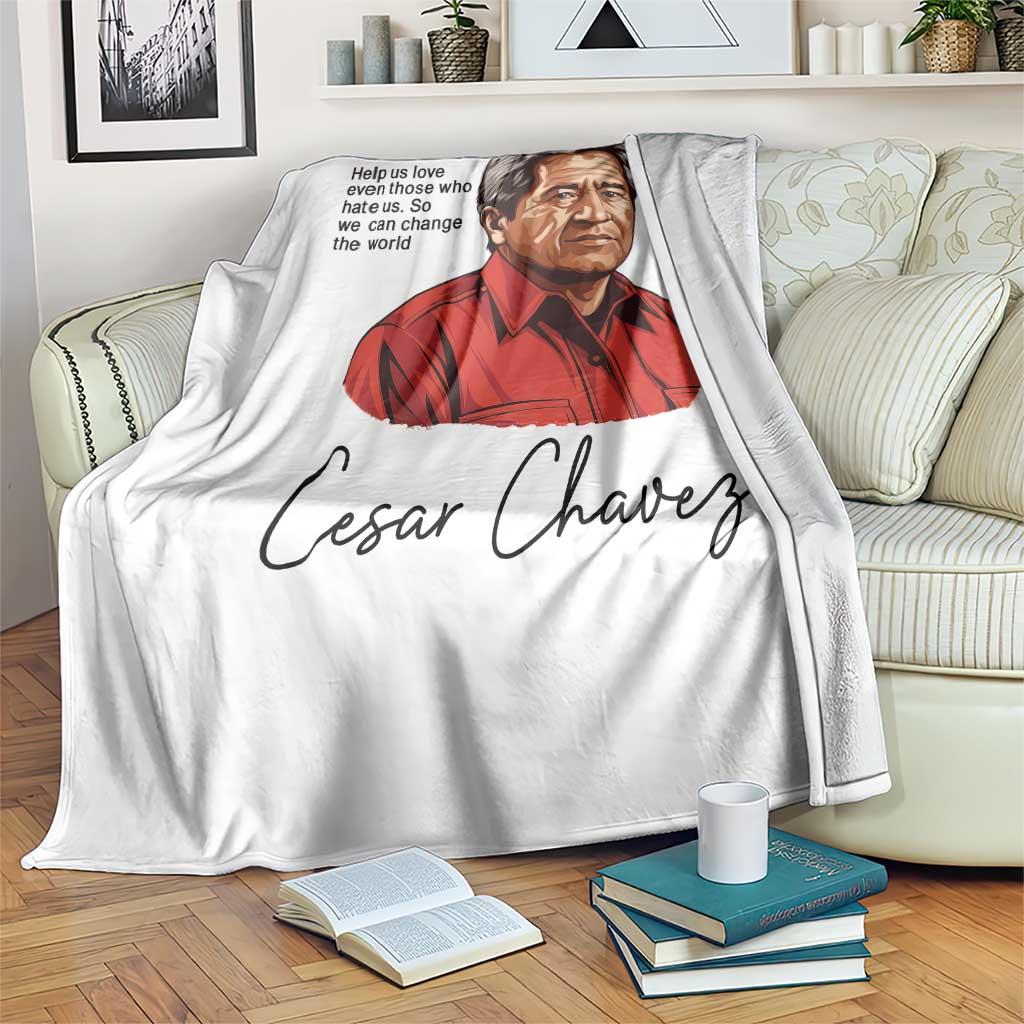 Cesar Chavez Quote Throw Blanket 31 March Celebration Day