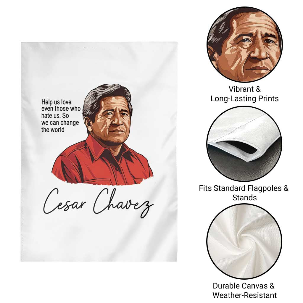 Cesar Chavez Quote Garden Flag 31 March Celebration Day