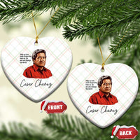 Cesar Chavez Quote Ceramic Ornament 31 March Celebration Day