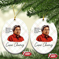 Cesar Chavez Quote Ceramic Ornament 31 March Celebration Day