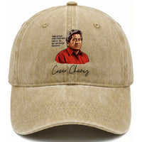 Cesar Chavez Quote Washed Cotton Baseball Cap 31 March Celebration Day