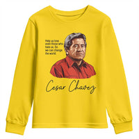 Cesar Chavez Quote Youth Sweatshirt 31 March Celebration Day