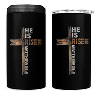 He is Risen Christian 4 in 1 Can Cooler Tumbler Easter Cross Jesus Christian