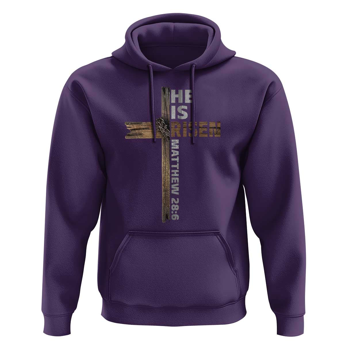 He is Risen Christian Hoodie Easter Cross Jesus Christian