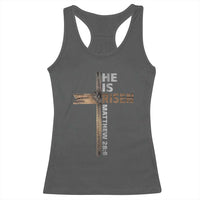 He is Risen Christian Racerback Tank Top Easter Cross Jesus Christian