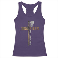 He is Risen Christian Racerback Tank Top Easter Cross Jesus Christian