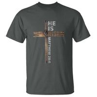 He is Risen Christian T Shirt Easter Cross Jesus Christian