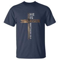 He is Risen Christian T Shirt Easter Cross Jesus Christian