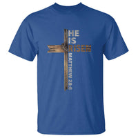 He is Risen Christian T Shirt Easter Cross Jesus Christian