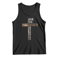 He is Risen Christian Tank Top Easter Cross Jesus Christian