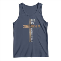 He is Risen Christian Tank Top Easter Cross Jesus Christian